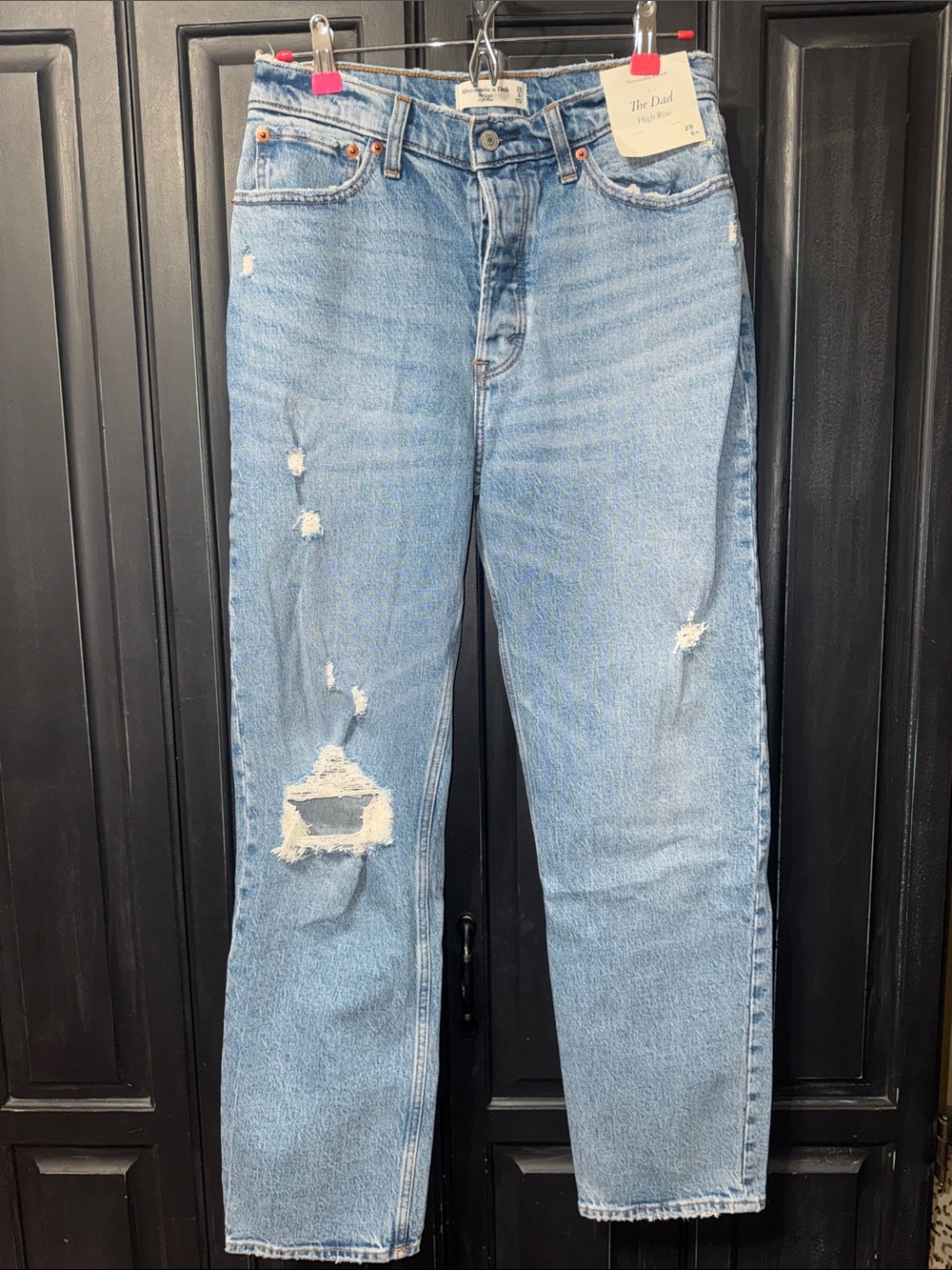 NWT - Abercrombie & Fitch Light Blue Distressed Women’s Jeans